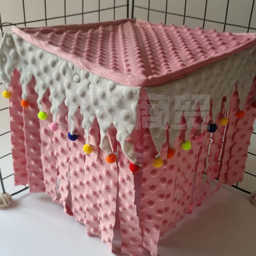 Small Pet Nest Felt Tent Rabbit Nest Hamster House Hamster Cage Large Guinea Pig Cage Guinea Pig Small Animal Bed Hideout