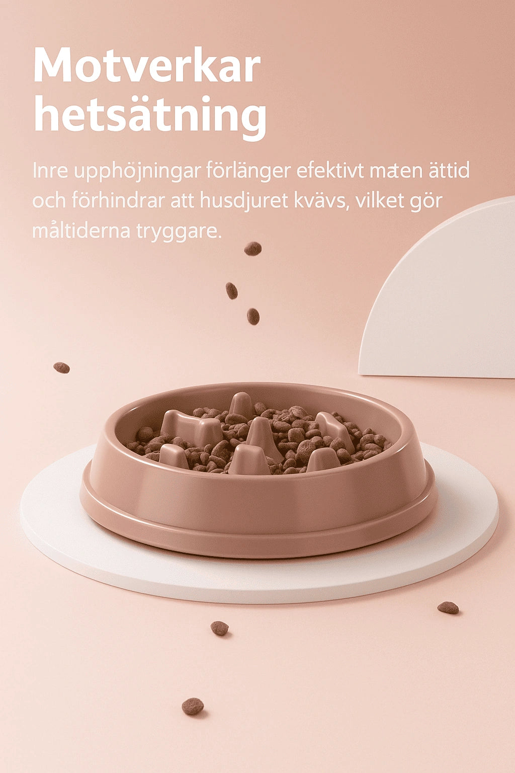Hundskål Slow Feeder – Stoppa Hetsslukandet, Minska Kvävningsrisk & Främja Hälsosamt Ätande