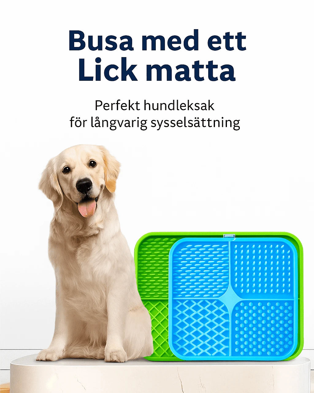 Lickmatta för Hund & Katt – Långsam Matning & Stresslindring