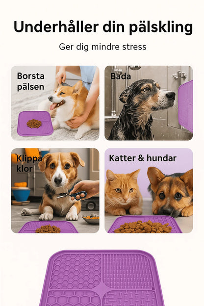 Lickmatta för Hund & Katt – Långsam Matning & Stresslindring