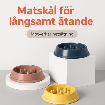 Hundskål Slow Feeder – Stoppa Hetsslukandet, Minska Kvävningsrisk & Främja Hälsosamt Ätande