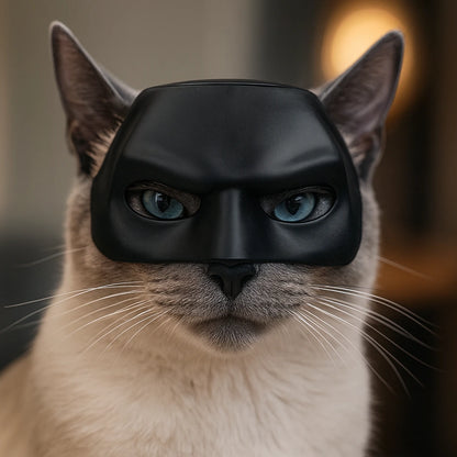 BatCat Mask – Rolig Superhjältemask för Katt