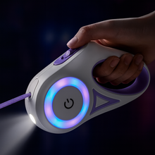 Automatisk LED-Hundkoppel med Ficklampa 5 m