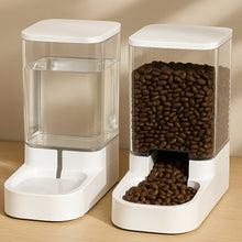 Gravitationsmatare & Vattenautomat för Hund & Katt – Automatisk Fodermatare 2.1 kg / 3.8 L