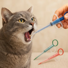 Medicinspruta för Hund, Katt & Smådjur – För Tabletter & Vätska, Återanvändbar Silikonspets