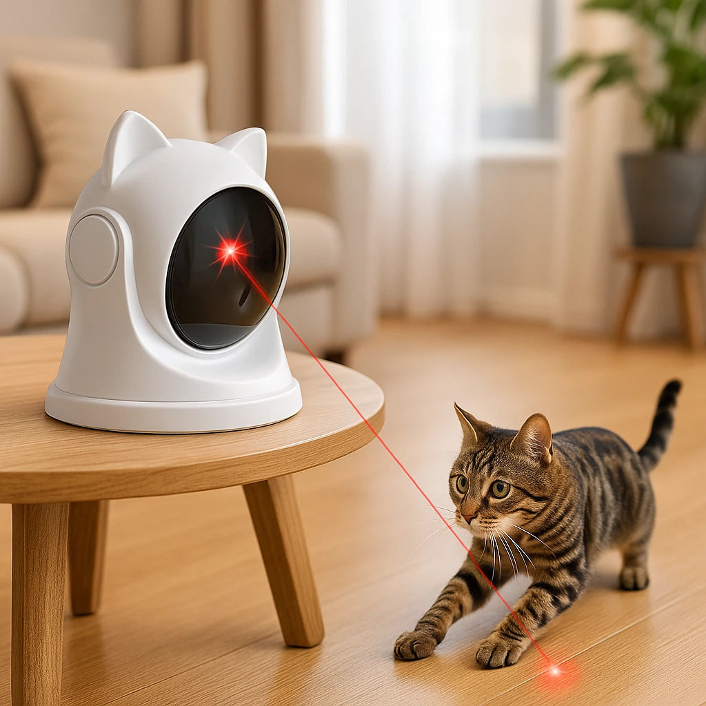 Automatisk Laserleksak för Katt – För Oändligt Rolig Lek