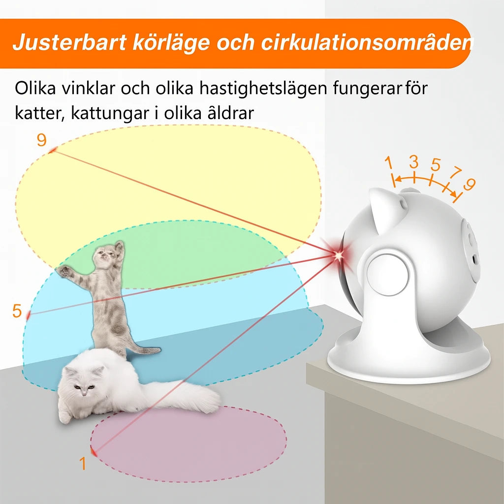 Automatisk Laserleksak för Katt – För Oändligt Rolig Lek