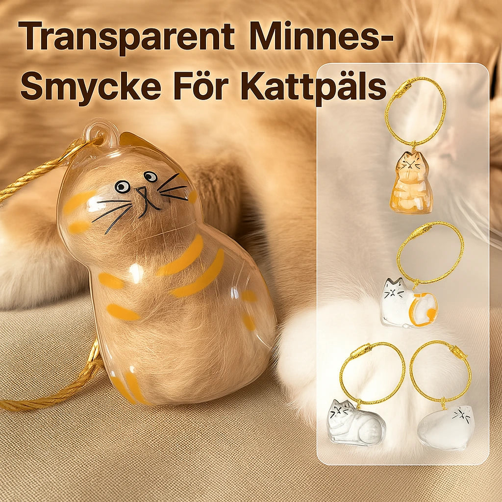 Transparent Katthårsförvaringsbox – Spara minnen, nära hjärtat