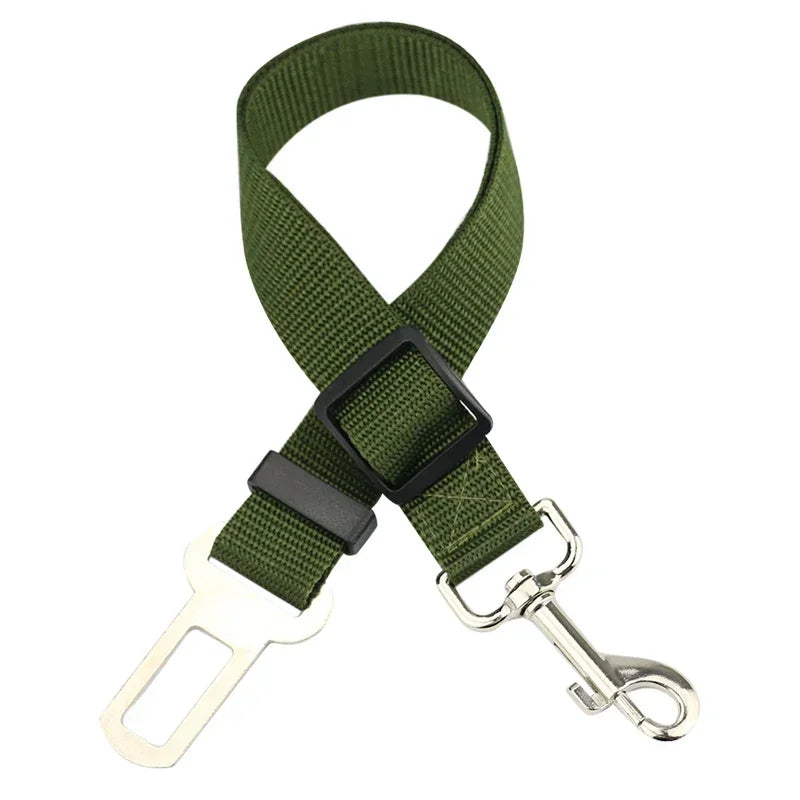Bilbälte för Hund – Justerbart Säkerhetsbälte för Bil, Halsband & Sele