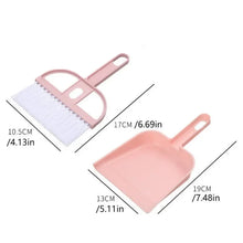 1SET Mini Desktop Sweep Cleaning Brush Keyboard Brush Cat Hamster Dustpan Small Broom Set Pet Professional Cleaning Tools