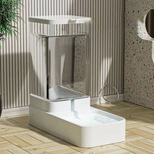 Gravitationsmatare & Vattenautomat för Hund & Katt – Automatisk Fodermatare 2.1 kg / 3.8 L