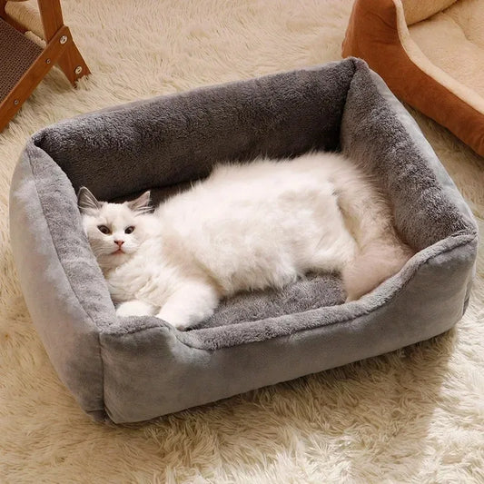 Mjuk & Varm Husdjursbädd – Bekväm Sovplats för Katt & Hund
