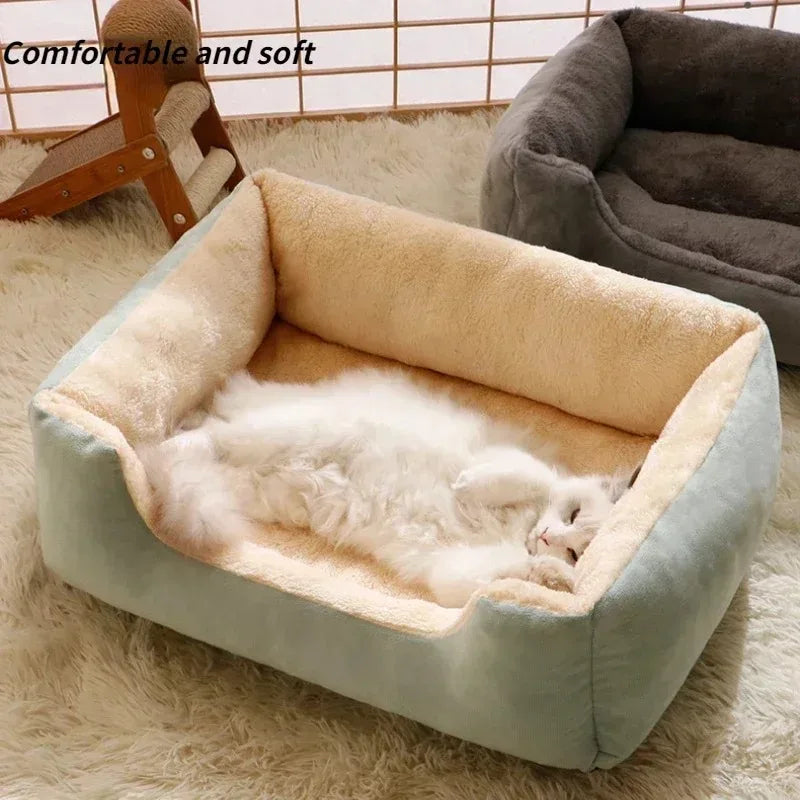 Mjuk & Varm Husdjursbädd – Bekväm Sovplats för Katt & Hund