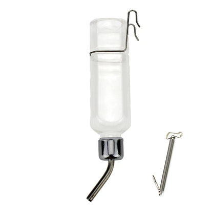 180/350mL Hanging Water Bottle for Hamsters Automatic Rabbit Water Dispenser Dripproof Head Cage Drinking Bottle Watering