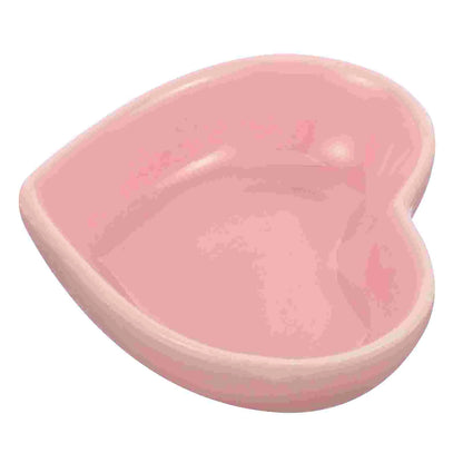Ceramic Hamster Bowl Heart Shape Rat Bowl Household Chinchilla Bowl Hamster Accessory guinea pig food bowl