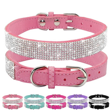 Glittrigt Hundhalsband med Kristaller – Justerbart Halsband för Små & Medelstora Hundar