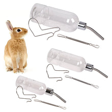 180/350/750ML Plastic Rabbit Drinking Bottle Hamster Cage Water Bottle Dispenser For Bunny Guinea Pig Squirrel Small Pet Feeder