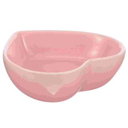 Ceramic Hamster Bowl Heart Shape Rat Bowl Household Chinchilla Bowl Hamster Accessory guinea pig food bowl
