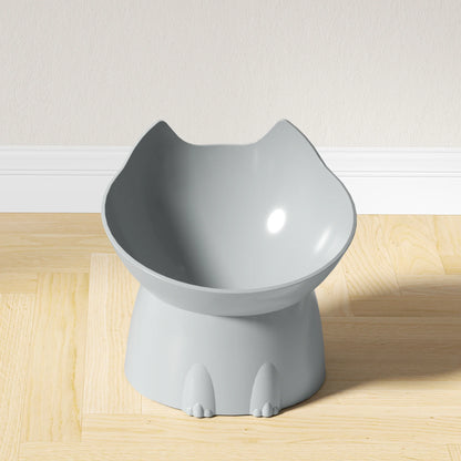 Höjd Kattmatskål med Lutning – Spillfri & Ergonomisk Matskål