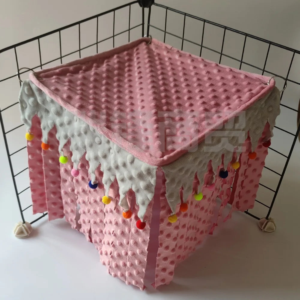 Small Pet Nest Felt Tent Rabbit Nest Hamster House Hamster Cage Large Guinea Pig Cage Guinea Pig Small Animal Bed Hideout