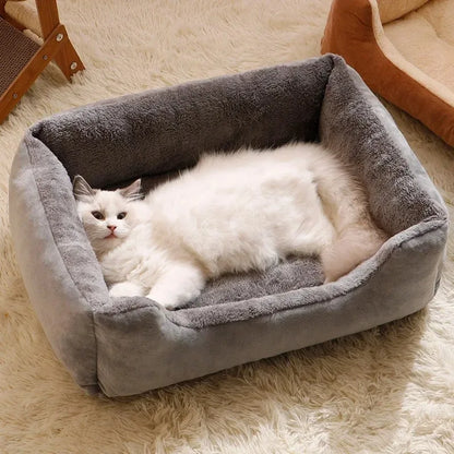 Mjuk & Varm Husdjursbädd – Bekväm Sovplats för Katt & Hund