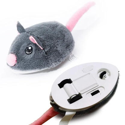 Interaktiv Elektrisk Kattleksak – Smart Rörlig Mus med Ljud & Sensor
