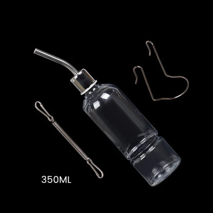 180/350/750ML Plastic Rabbit Drinking Bottle Hamster Cage Water Bottle Dispenser For Bunny Guinea Pig Squirrel Small Pet Feeder