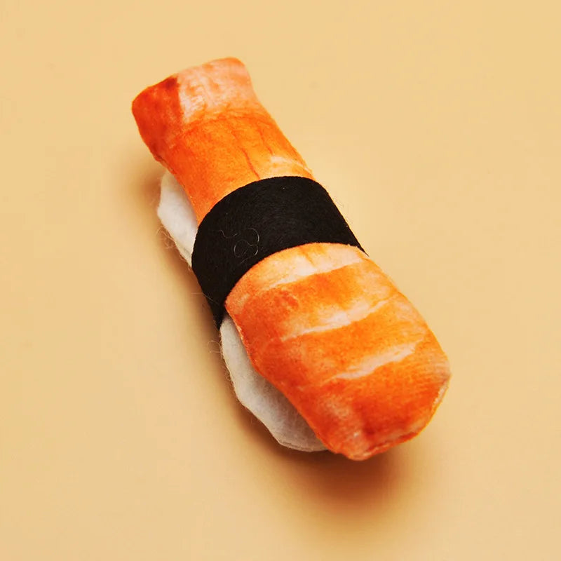 Sushi Kattleksak – Roliga & Mjuka Sushibitar för Aktiva Katter