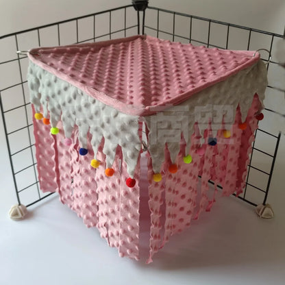 Small Pet Nest Felt Tent Rabbit Nest Hamster House Hamster Cage Large Guinea Pig Cage Guinea Pig Small Animal Bed Hideout