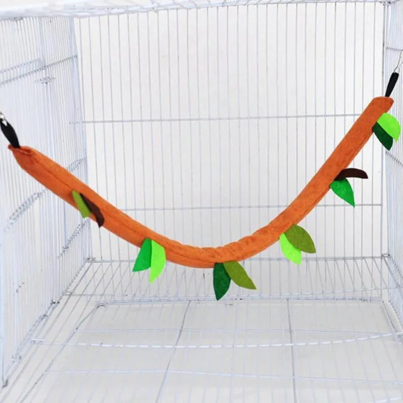 Hängmatta & Tunnelsystem för Smådjur – Mjukt Lekset med Hus, Tunnel & Gunga för Hamster & Chinchilla