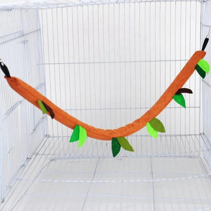 Hängmatta & Tunnelsystem för Smådjur – Mjukt Lekset med Hus, Tunnel & Gunga för Hamster & Chinchilla