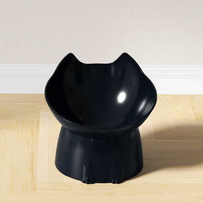 Höjd Kattmatskål med Lutning – Spillfri & Ergonomisk Matskål
