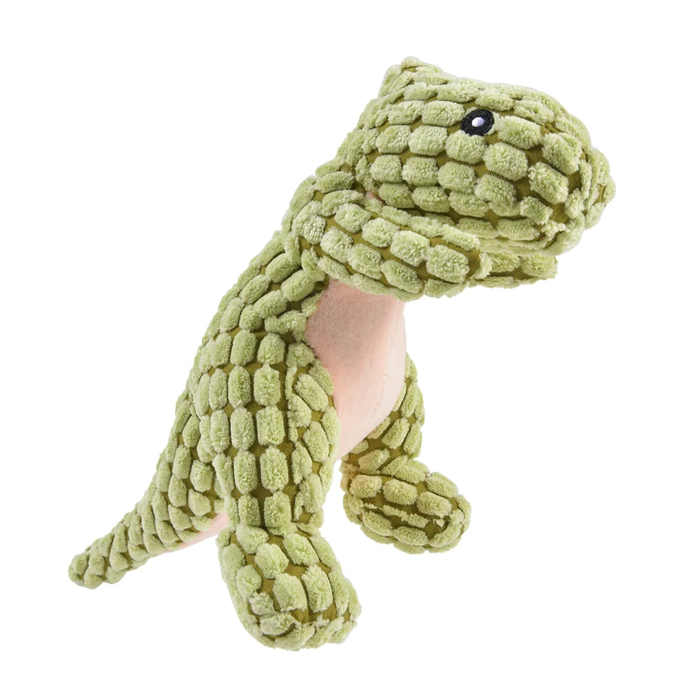 Mjuk Dinosaurie Hundleksak – Interaktiv Tuggleksak för Hund & Valp