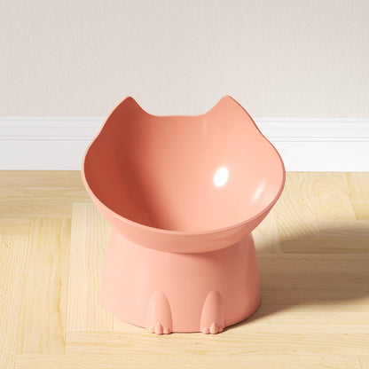 Höjd Kattmatskål med Lutning – Spillfri & Ergonomisk Matskål