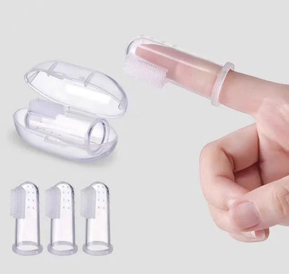 Mjuka Silikon Fingertandborstar för Hund & Katt – 6-pack Tandrengöring & Tandstensborttagare