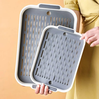 Smådjurs Toalettlåda – Rektangulär Litter Box med Gallerdel för Kanin, Marsvin & Hamster (S/M)