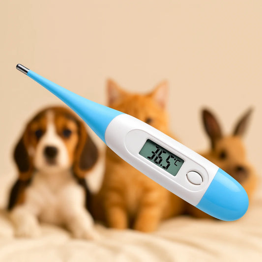 Digital Termometer för Djur – Mjuk Topp & Snabb Mätning (Veterinärklass)